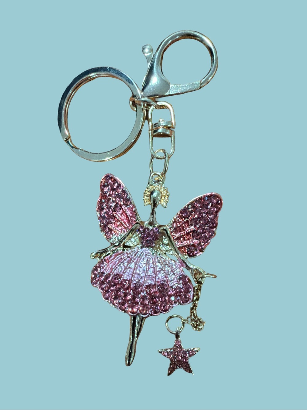 Pink Fairy Ballerina Keychain Charm - Unbranded